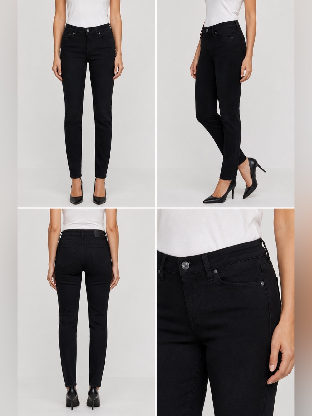 Paige skinny jeans Black womens size 28